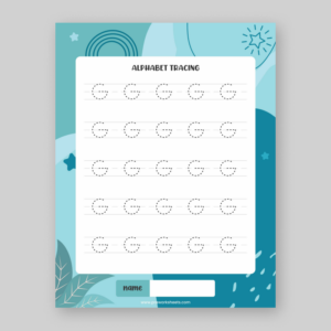 Download Free Printable Tracing Letter G – Pre Worksheets