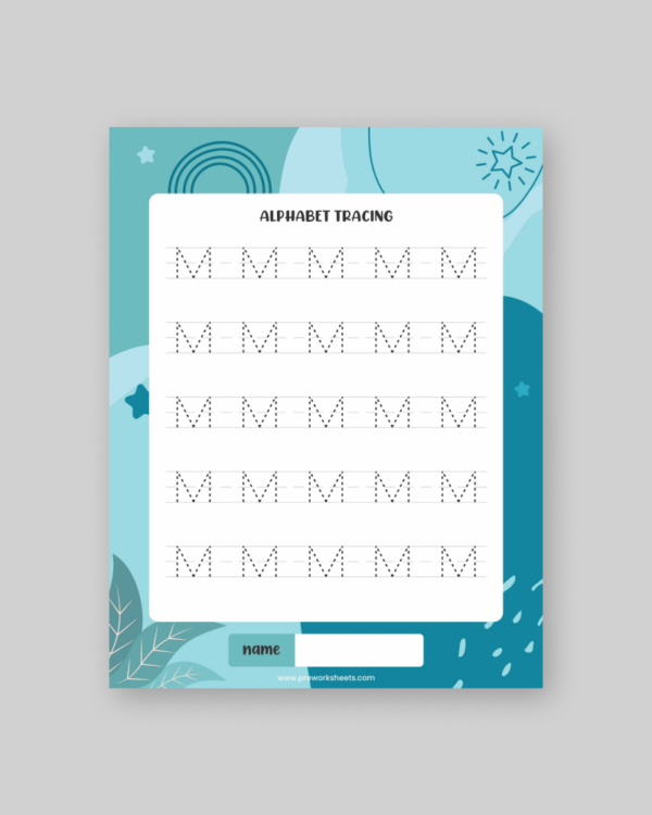 Download Free Printable Tracing Letter M – Pre Worksheets